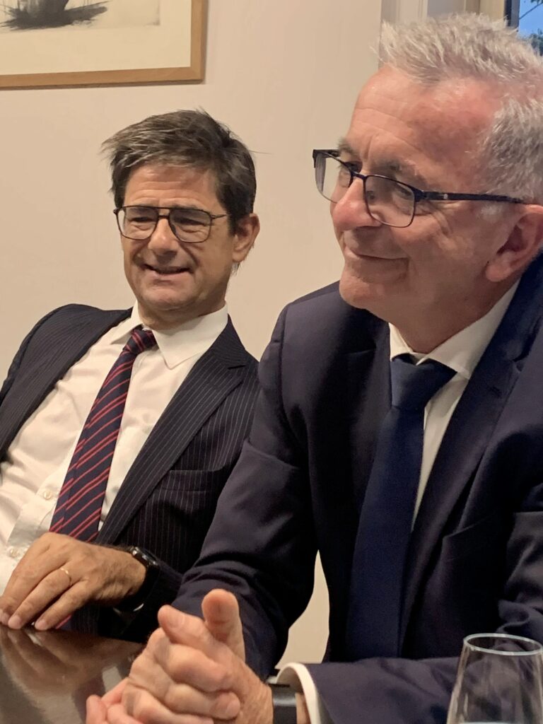 Nicolas Dufourcq, directeur général de BPi France, et François Bonneau, président de la Région Centre-Val de Loire.